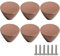 ZESLIV Lot de 6 boutons de meubles en alliage de zinc Bouton de tiroir Boutons de porte d'armoire 30 mm Bouton de meuble pour chambre d'enfant Or rose