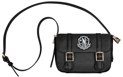 Cinereplicas Mercredi - Sacoche Académie Nevermore - 18 * 6.5cm - Licence officelle