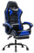 Sedia Gaming Ergonomica, Poltrona Gaming con Schienale Regolabile, Sedia da Gamer con Poggiatesta e Supporto Lombare, Sedia Gamer in Pelle Sedia Gaming con Poggiapiedi (Cuscino laterale, Blu)