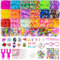 Uolifrem 2500+ Loom Bänder Set für Kinder, 38 Farben Loops Gummis Starter Set, DIY Gummibänder für Armbänder Basteln, Box Mit Zubehör, Geschenk für Mädchen & Jungs