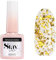 STAYLAC UV Nagellack - Top Coat Gel UV - Golden Sparkle Top Gold 5 ml - STAYLAC Überlack Für Nägel - UV Lack - Gel Nägel - Nageldesign