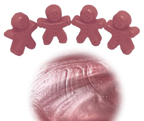 WonderWax Lebkuchenmännchen 4er Set Wachsmelt Duftwachs Raumduft für Duftlampen Soja Wachs Melts Duftmelt Aroma Wellnes Kerzen Wärmer Zuckerwatte