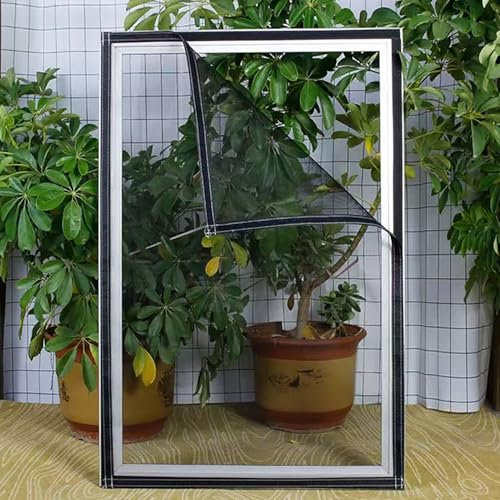 60x80cm Zanzariera per Finestra Rete per Zanzariera Finestra Zanzariera per Finestra Anti Insetti,con Nastri Autoadesivi