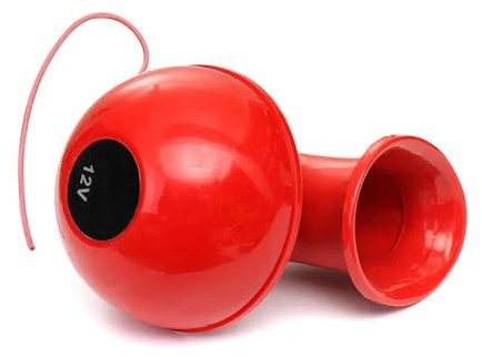 WANGZEYU Auto Hupe 12 -V -Auto -Modifikation Horn 200 dB mit einem großen Volumen rotes Horn for Autos Schiffe Motorräder Autoswagen und Schiffe geeignet Autohupe
