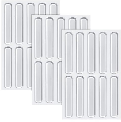 30PCS Cupboard Door Stoppers – 6.3cm Transparent Door Protector Pads, Anti Door Slam for Cabinets, Cupboards & Furniture Doors