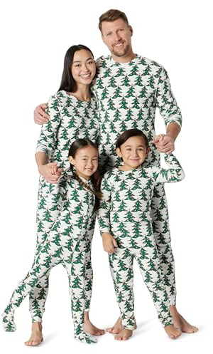 Amazon Essentials Ensembles de Pyjama de Noël Coupe Décontractée en Flanelle Douce Assortis pour Toute la Famille Homme, Packs Multiples