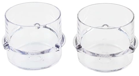 Lot de 2 tasses à mesurer avec bouchon doseur pour Monsieur Cuisine, accessoires intelligents pour appareils de cuisine, 10 x 8 x 5 cm