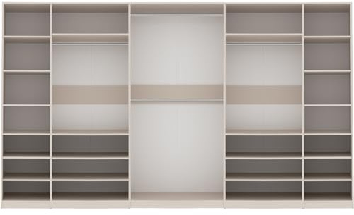 Marmex Meble Garderoben-Set TRES X/C offener Kleiderschrank mit 4 Kleiderstangen und Fächer