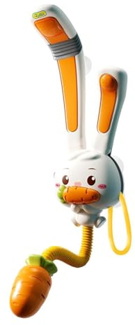 Pommeau de douche pour - Douchette à main en forme de lapin, buse de sécurité avec doux, accessoire de salle de jeux non toxique sans BPA, outil d'hygiène universel pour le tuyau