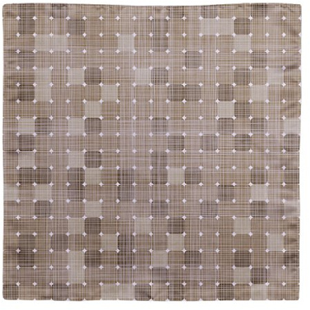 TigerTie feines Seideneinstecktuch in braun hellbraun gemustert - Einstecktuch 100% Seide