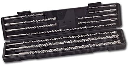 Hammerbohrer Bohrer Betonbohrer 11 tlg SDS Plus doppelter Wendel+ Kreuz Quadro