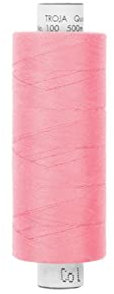 Stoffe Werning Amann Troja Nähgarn 500 m rosa Allesnäher Qualtitätsgarn 100% PES - Preis Gilt für eine Rolle