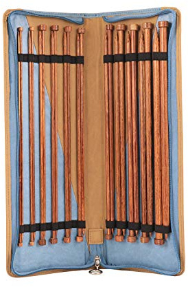 KnitPro Knitting Pins: Single-Ended, Wood, Assorted, 30cm
