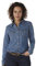 Wrangler Western Long Sleeve Denim Snap Shirt Chemise, XL Femme