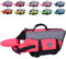 VIVAGLORY Giubbotto Salvagente per Cani con Galleggiante Anteriore Rimovibile, Gilet di Salvataggio con Rifiniture Riflettenti e Imbottitura Extra per Nuoto e Navigazione, Rosa Fluo, M