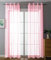 2er Set Ösenvorhänge Transparent »Uni« Gardine HxB 145x140 cm Hellrosa Stores Vorhang Ösen Bleibandabschluß Wohnzimmer, 20332-cn2