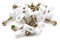 Stanz (TM) Flex Single Coaxial Cable Clips, Cat6, Electrical Wire Cable Clip, 1/4 in (6 mm) Screw Clip and Fastener, White (100 Pieces per Bag)