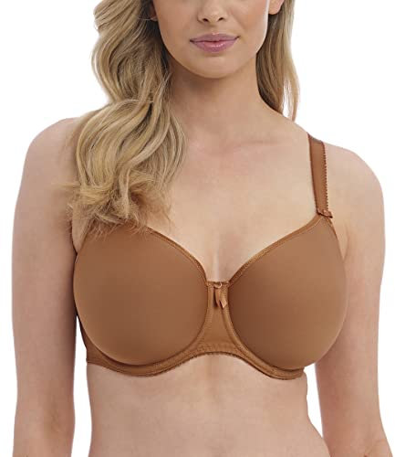 Fantasie Women's Rebecca Essentials Molded Spacer Underwire T-Shirt Bra, Opaque, Cinnamon, 34E