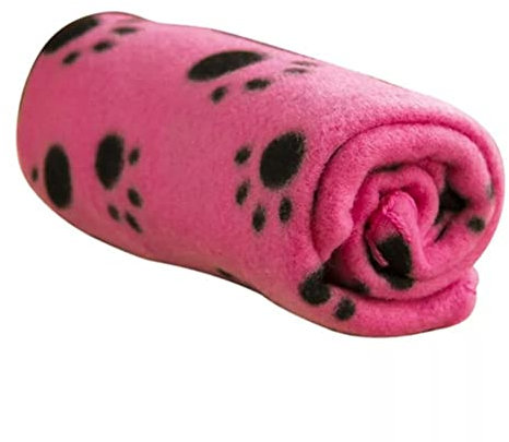1 Stück Paw Drucken Dog Decke Weiche Warme Hund Katze Bett Matte Welpen Hunde Schlafende Decken Badeuch Tuch Für Kleine Mittel Große Hunde Katzen Mops