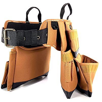 Carhartt Gear B0000349 Werkzeuggürtel mit 11 Taschen, gepolstert, Einheitsgröße, Carhartt Brown