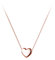 SLUYNZ 925 Collana Pendente in Argento Sterlina Minuscola Amore Cuore per le Donne Ragazze Adolescenti Collana da Tennis Cuore Sottile (1cm Heart-Rose Gold)