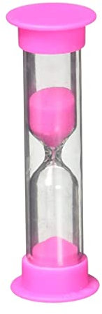 Minuterie de brosse à dents pour enfants 2 minutes Sablier Sandglass Sandglass Sabliers Rose Rose Cuisine Tempories