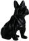 suruim Französische Bulldogge Statuen Deko Englische Bulldogge Figur Hund Statue Geschenke Wohnzimmer, Schreibtisch-Dekoration (schwarz, L)