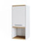 Vicco Badschrank Elvio, Badezimmermöbel, Weiß/Sonoma, 32 x 68 cm