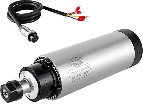 Motore del mandrino di CNC 220V 2.2KW 2200W raffreddato ad aria 80mm 4 cuscinetti 24000RPM 400HZ per la macchina del router di CNC