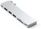 SATECHI Hub Multiporta USB-C 7-in-1 Pro Slim, Ricarica 100W, HDMI 4K, USB 4 e 3.2 Gen 2, Lettore SD/Micro, per MacBook Air/Pro M4, M3, M2, M1 – Argento