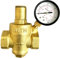 IBO Wasserdruckregler 1 Zoll DN25 mit Manometer 0-10 bar | Wasserdruckminderer | Druckminderer | Druckregler für Wasser | Radialmanometer | Messing