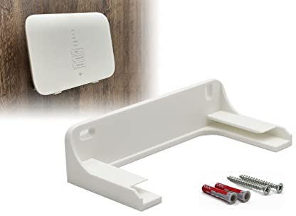 Printari Wandhalterung für Telekom Router Speedport Smart 3 Halterung Halter Wandhalter weiß inkl. Befestigungsmaterial