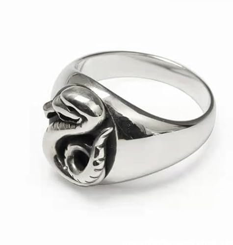XJruixi Zauberer Zauberschule Malfoy Familie Abzeichen Schlange Cosplay Ring Unisex Schmuck Ringe Geschenk Requisite Zubehör