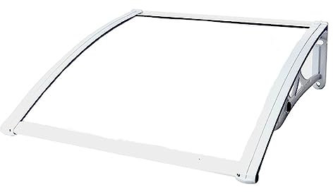 HUHJYUGE überdachung Türvordach 150x120cm, Vordach für Haustür Regenschutz Sonnenschutz, Pultbogenvordach Schalldämmung, Eingangsüberdachung Markisen, für Garage Fenster Haus Balkon