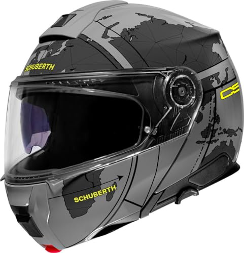 SCHUBERTH HELMET C5 ECE DEKOR GLOBE GREY 65 (XXXL)
