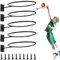 HIKPACKER 5 Stück Wandhalterung Ball Rack, Metall Ball Halter Schwarz, Sportball Rack für Basketball Fußball Volleyball Storage Display