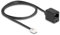 DeLOCK 88092 - Telefonkabel RJ11 Stecker zu RJ45 Buchse schwarz 1 m