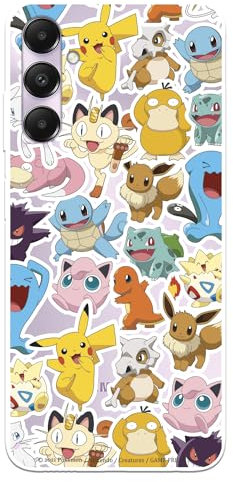 LA CASA DE LAS CARCASAS Pokémon Schutzhülle für Samsung Galaxy A05s, Silikon, Transparent, Flexibel, Offizielle Lizenz, Sticker Design, Leicht, Hülle