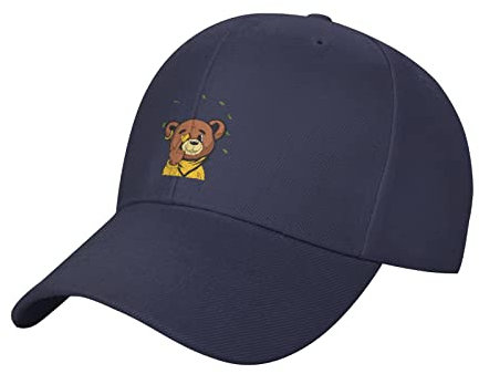 Generic Baseball Cap Wütender Teddy Golf Caps Mode Baseballkappe Klassisch Trucker Hut Für Tennis Reisen Running