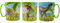 DINOSAURIOS Taza infantil de plástico reutilizable para microondas de 350 ml Trike T-Rex & Bronto - STOR Producto Oficial
