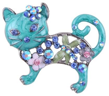 VALICLUD Broche Chat Forme De Chat Broche Poitrine Pour Vêtements Robe Alliage Accessoire Décoratif Pour Femmes