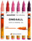 Molotow One4All 127HS Acryl Marker Pink Set (2,0 mm Strichstärke, hochdeckend und permanent, schnell trocknend, nachfüllbar, für fast alle Untergründe) 6 Stück sortiert