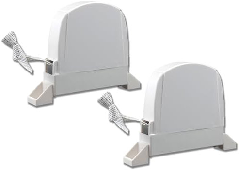 2 x SCHARTEC Rolladen Gurtwickler Aufputz mit 17 mm Gurt für Rolladen inkl. 4,5m Rolladengurt Aufschraubwickler