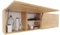 PLATAN ROOM Badschrank 80/120 / 160/200 / 240 breit Badmöbel Badezimmer Klapphängeschrank Schrank Hochglanz Matt Weiß (Gold Eiche, 160 x 40 x 25)