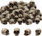 MUYAPAY 20 Stück Totenkopf Deko,Harzig Blumentopf Kopf, Totenkopf Halloween Deko, Horror Deko Mini Totenkopf Figur, für Spukhaus, Halloween Horror Party, Dekoration für Halloween (Knochengrau)