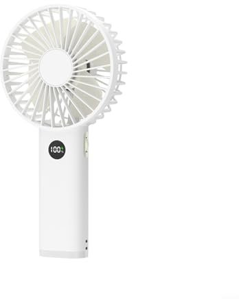 Ventilador portátil de mano de 3600 mAh, 100 velocidades, ventilador recargable por USB, mini enfriador de aire, para exteriores ()