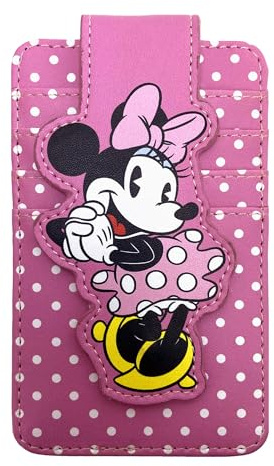 Disney Card Holder Women Slim Wallet Minnie Mouse Pink