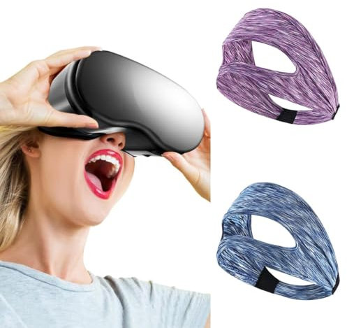 2 piezas Máscara VR, VR transpirable máscara, máscara VR lavable, para VR Auriculares PS VR2/Meta Quest Pro/Meta Quest 2/Oculus Quest 2/HTC Vive