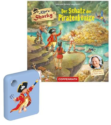Galakto Audio-Token: Käpt'n Sharky - Der Schatz der Piratenkönige, Hörspiel für Kinder ab 4 Jahren, Spielzeit ca. 46 min