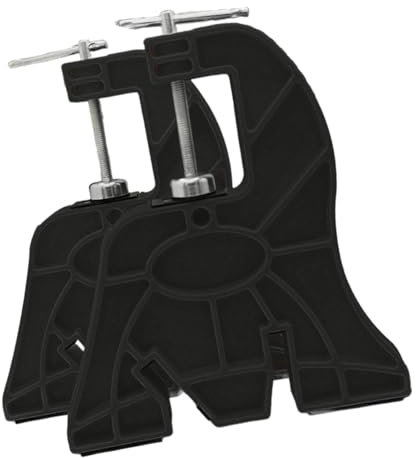 kowaku 2 stück Ski Snowboard Schraubstöcke Anti Slip Vice Grips Praktische Universal Einzel und Doppel Board Wachsen Reparatur Werkzeuge Feste Schraubstöcke, Schwarz